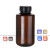 高透棕色PP塑料瓶100/250/500/1000ml广口试剂瓶样品分装瓶 100ml