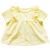 玛卡亚米超软透气上衣女婴儿童夏装新款3女童小清新娃娃衫 黄色 110