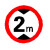 千佳彩 交通标志牌限高2米2.5m3.3.5m3.8m4m4.2m4.4.5m4.8m5m2.2 30带配件(限高2M)
