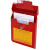 定制MSDS资料存储盒 危化品说明盒 危化品单据安全管理文件收纳盒促锁定制订做 酒红色 带锁