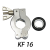 真空规管卡箍 专用配件卡箍 KF16 KF25 KF40 真空规管 套头 金属 KF16 配内部胶圈