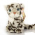 Disney豹子狗狗公仔毛绒玩具狮子松鼠老虎鹦鹉金毛模型 雪豹 坐高18厘米左右
