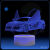 美克杰错觉3D跑车造型小夜灯兰博基尼奥迪RS7模型汽车台面摆件生日礼物 奥迪R8剪刀门 【白光】单色USB插电  白底