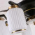 爱美者风扇吊灯客厅吊扇灯新中式带电扇灯扇一体家用隐形变频年 中式经典42寸-6头三色变光+变频