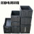 加厚防静电塑料周转箱电子元件盒零件收纳盒黑色物料盒养龟箱 17号周转箱 510*345*185mm