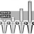 刀柄数控刀柄BT40 BT50高精加工中心刀柄特长刀柄 BT50ER25-200高精款