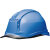 SMVP定制适用安全帽工地高强劳保安全帽防灾头盔透气舒适型 现货：蓝帽+帽檐烟灰（日本