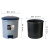 得力 垃圾桶 5.5L脚踏带盖圆形塑料清洁桶 包含内胆可拆卸 加大耐用圆纸篓 灰色 959