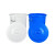 大容量塑料桶圆桶加厚工厂车间酿造发酵酿酒消毒用铁柄带盖蓝色白 50升桶不带盖蓝色装70斤水