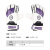 世达（star）足球守门员门将手套成人儿童款部分款带护指 SG570S紫色【儿童款】 M适合掌款8-9.5cm