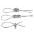 JG655 304不锈钢钢丝绳单夹卡扣双夹锁扣u型夹头 单夹M210个