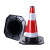 圆锥反光橡胶路锥 雪糕筒塑料锥形帽桶 安全路障伸缩圆锥警示牌柱 橡胶-高90cm-重9.5斤