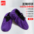 者也（ZYE）透气防尘鞋套棉布防滑底鞋套可反复洗 紫色 