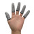 防割手指套5级防割半手指耐磨防扎手防痛手指套拇指刀采摘器指套HPPE雕刻劳保手指套 灰色【20只】 均码