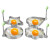 幻视饭团模具 不锈钢煎蛋模具神器煎鸡蛋DIY模型SN0239 5只装 5款各一个