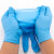 海斯迪克 HKCL-365 一次性丁腈手套 实验室防护防水加厚丁晴手套 蓝色 M码（100只装）