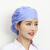 GJXBP棉厨师帽女可调节厨房做饭防油烟餐厅工作帽防掉发卫生护士帽子 (浅蓝色)韩版