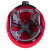 重安（CHONG AN）68型安全帽 盔式透气孔ABS安全帽 红色