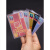 10个装透明磨砂防磁身份证件套银行卡套批发定做公交卡套PVC防水证件卡套定制信用卡保护套 布纹+光面小开口-100张