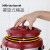 吉美吉多 304不锈钢奶茶保温桶 双层塑料商用豆浆桶 带水龙头开水桶红色 12L