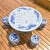 瓷小奴-景德镇陶瓷桌子凳子套装青花瓷桌瓷凳手绘1桌4凳户外庭院桌椅摆件 山水人物 90cm