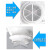 德银  排气扇4寸换气扇5寸排风扇窗式卫生间换气扇 6寸（开孔150mm）+1米开关线