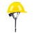 贸正（MAOZHENG)安全帽工地男国标透气加厚工程头盔电工施工头帽领导V形透气 黄色