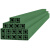 兵泽 复合型材枕木新型枕木仓储用垫木枕木回字形枕木 军绿色250*12*12cm