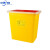 中环力安黄色塑料垃圾桶圆形一次性 医疗利器盒 锐器桶A 【方形15L】
