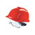 梅思安安全帽耐超低温-30度更防砸防穿刺930无孔内置眼罩红色1顶