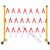 祥利恒玻璃钢管式伸缩围栏电力施工道路隔离警示绝缘硬质可移动防护栏杆 1.2*10米红白色