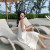 京功去泰国穿的女装白色吊带裙适合去三亚泰国旅游海边拍照穿好看 白色 S