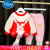 迪士尼（Disney）网红新生婴儿衣服可爱6超萌7外出服8套装9分体10个月男女宝宝春装 红色 73cm