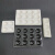 陶瓷点滴板6孔12孔 反应板 比色板 井穴板 耐酸碱理化瓷 实验室工业品 zx4孔黑