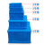 正方形塑料周转箱物流运输五金工具配件分拣箱储物收纳方箱大胶框 3号四分格 正方形塑料箱