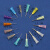 0.35-2.0胶水卡口针头点胶针头点胶机针头塑座针头工业针头 塑钢定做 0.5MM 橙色 25G(100个)