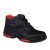 代尔塔 DELTAPLUS 301225 经济型S3橡胶大底安全鞋 皮心高帮皮鞋（黑色）41码