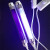 定制365nm紫外线灯 实验室用光固化光催化 老化紫外线灯管4W-20W 6W黑管整套(250mm长 6-10W