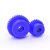 蓝色尼龙齿轮1模15齿-60齿电机凸台齿轮圆柱直齿轮塑料正齿轮 尼龙凸台 1模15齿 孔5
