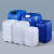 加厚塑料桶方形堆码桶化工废液桶实验室酒精密封桶级5/25L升 1L方桶-白色加厚款