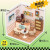 若来超级世界商店便利奶茶店立体拼图diy小屋模型积木玩具 DW001咖啡店（含吊灯）