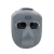 谋福（CNMF）电焊面罩头戴式脸部面具电焊面屏烧焊氩弧焊电焊眼镜 (灰色电焊面罩BX+黑色眼镜+绑带)