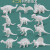 贝可麦拉（beikemaila）涂色恐龙动物DIY儿童涂鸦玩具白胚软胶公仔彩绘幼儿园填色礼物 8只恐龙3【12色颜料2画笔1画盘】