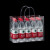 庄太太【15*20*7cm】PVC塑料透明手提袋礼品袋50个小礼物包装袋手拎袋子ZTT-9324B