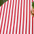 正诺  田园棉麻盖巾床头柜电视机柜罩桌布冰箱多用盖布餐桌防尘布方巾 红条纹 100*100cm