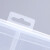 亚曌（YAZHAO）透明塑料收纳盒多格零件盒电子元件格子样品盒 大号加厚8格