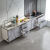品味空间 厨房灶台组合柜橱柜不锈钢一体碗柜1米灶孔 CG-108