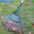  蓝鲸环卫  钢丝耙+1.2米木柄  草耙子钢丝草耙不锈钢伸缩农用工具 LJHW-9073