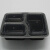 一次性加厚黑色三格盒1000ml-150套/件（5件起批）