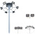 LED球场灯广场灯6米8米10米12米15米户外高杆灯路灯 8米太阳能A字臂60W